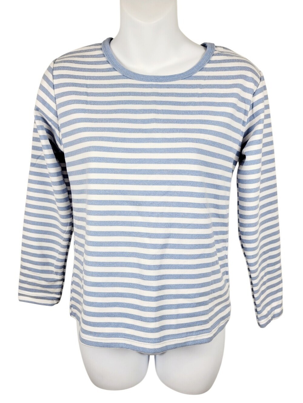 2/$20 Y2K Blue & White Stripes Top Blouse Size: Small